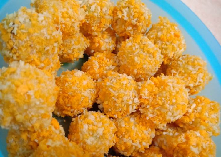 Bahan-bahan Bola nasi abon keju yang enak dan Mudah Dibuat