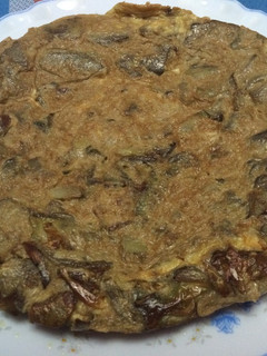 Una foto de Tortilla de alcachofas