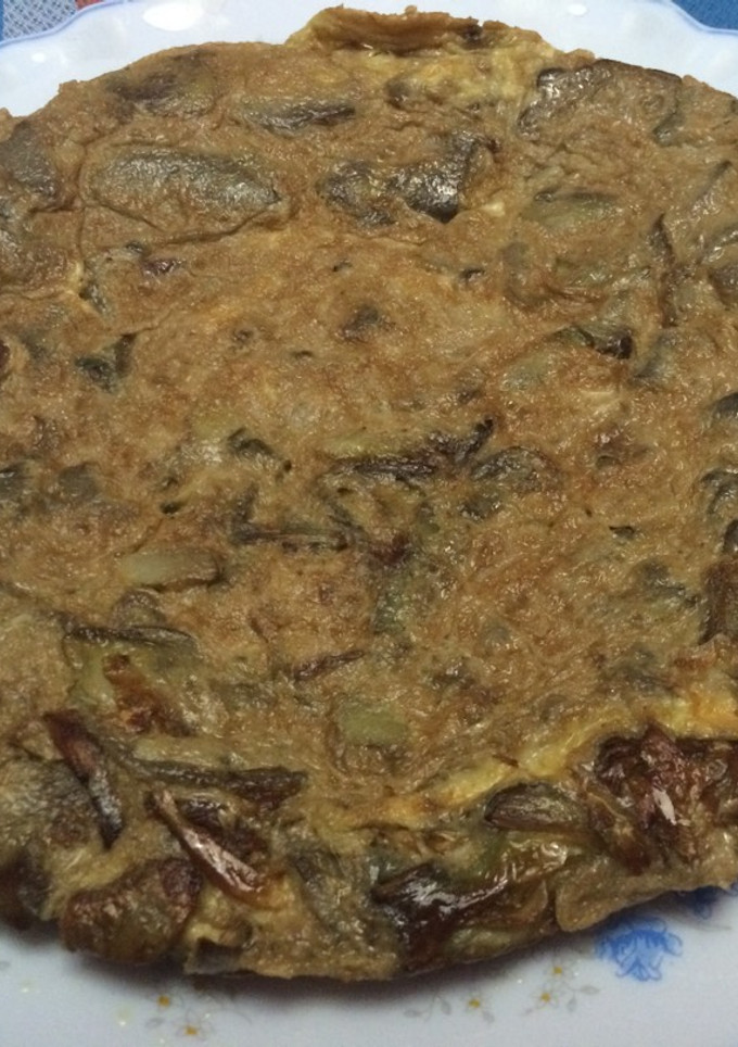 Una foto de Tortilla de alcachofas