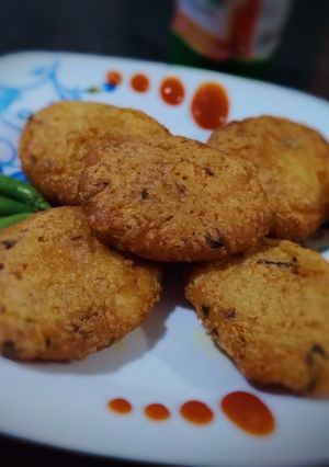 عکسی از دستور کوکو سیب زمینی پخته