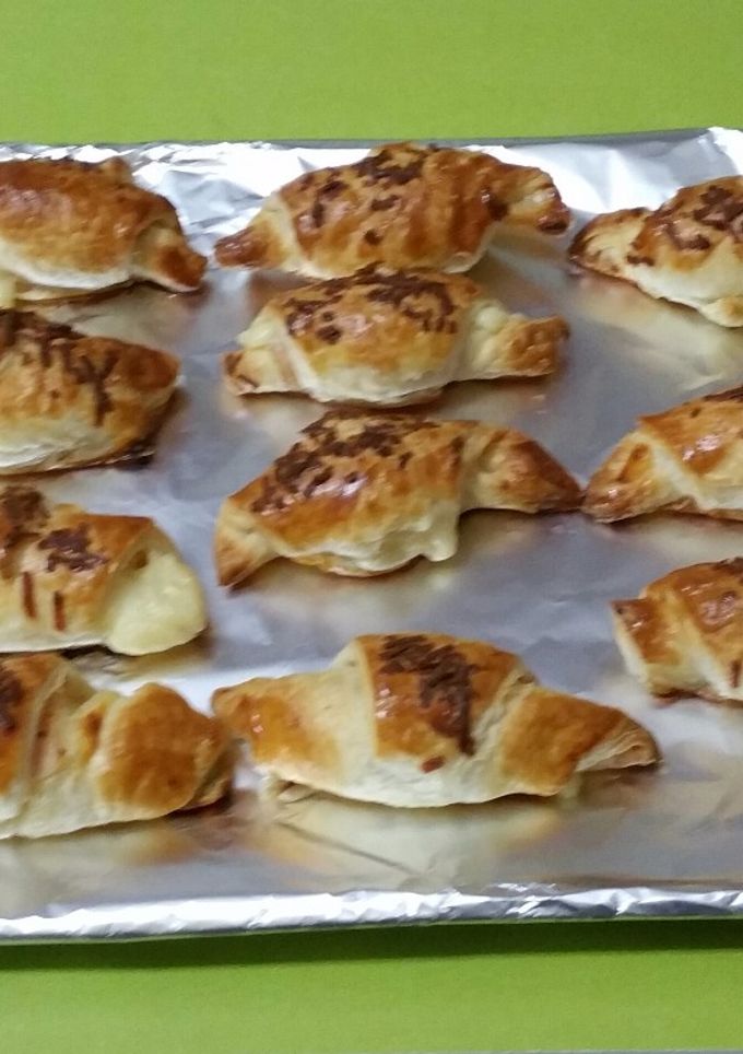 Una foto de Crusanes de jamón en dulce y queso