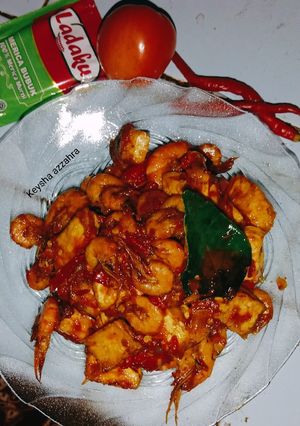 Foto resep Sambal goreng udang dan tahu