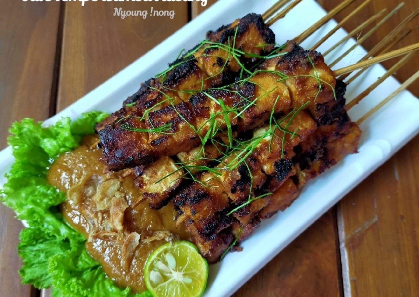 Sate Tempe Bumbu Kacang