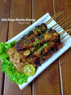 Foto resep Sate Tempe Bumbu Kacang