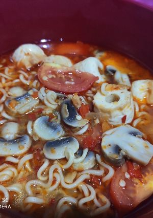 Foto resep Mie instant kuah super doweer