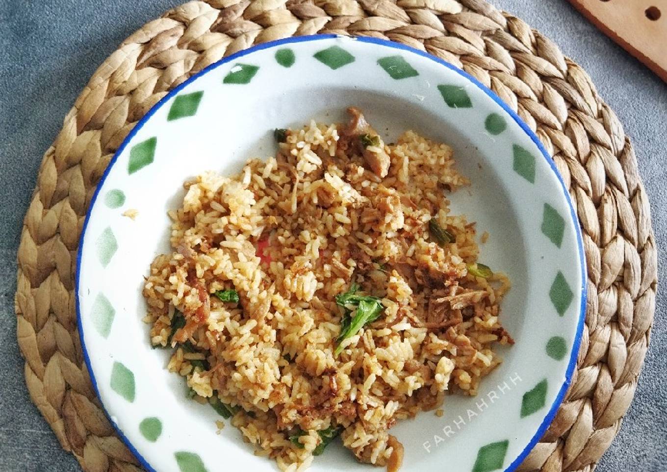 Nasi Goreng Ayam Jamur Kecap (Sisa Topping Mie Ayam Jamur)