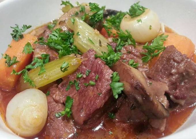 Simple Way to Make Award-winning Beef Stew (Boeuf Bourguignon)