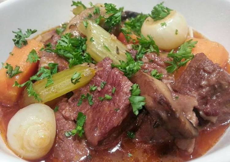 Simple Way to Make Speedy Beef Stew (Boeuf Bourguignon)