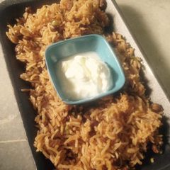 A picture of Veggie sprout pulav.