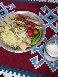 عکسی از دستور لوبیاپلو با ماهی