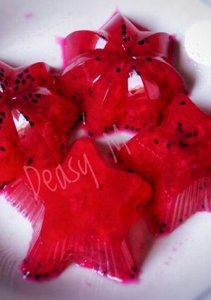 Foto resep Agar-agar Buah Naga