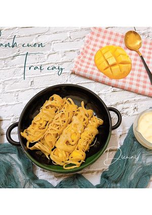 Hình của món Bánh cuộn trái cây.