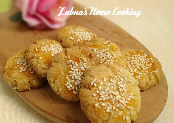 Sesame Crumble Cookies (tanpa gula)