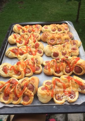 Foto resep Caterpilar bread sausage