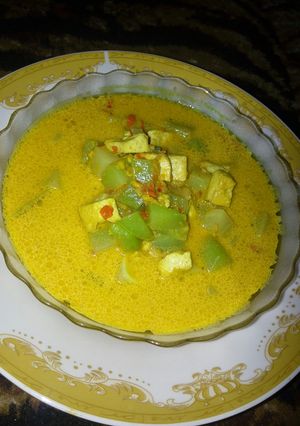 Foto resep Labu siam tahu santan