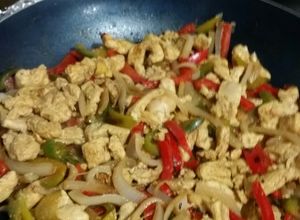 Una foto de Fajitas de pollo