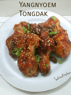 Foto resep Ayam Goreng Ala Korea (Yangnyeom Tongdak)