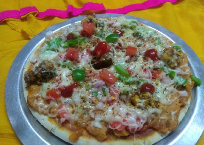 Paneer tikka masala pizza Recipe by Deepika Parmar - Cookpad