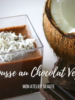 Une photo de Mousse au chocolat vegan - sans oeuf!