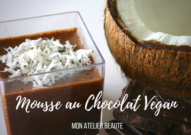 Mousse au chocolat vegan - sans oeuf!