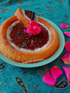 عکسی از دستور کیک تارت با رنده پوست پرتقال و گاناش
