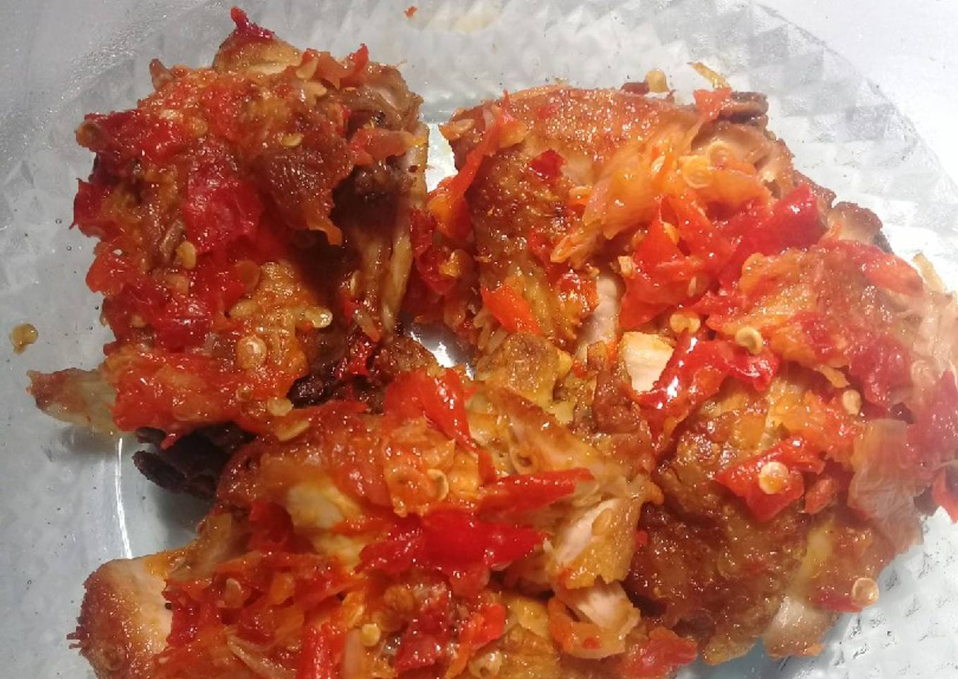 Ayam geprek mbun