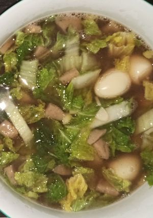 Foto resep Cah Sawi Bakwan Telor Puyuh