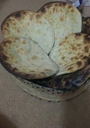 صورة لوصفة خبز تنور او بالفرن