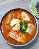 Canh kim chi cá hồi