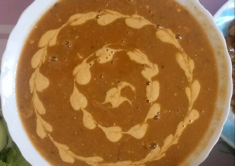 حساء العدس بنة وذوق لايقاوم 😋