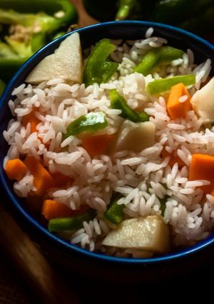 তিরঙ্গা ফ্রাইড রাইস (Tiranga Fried rice in Bengali) রেসিপির প্রধান ছবি