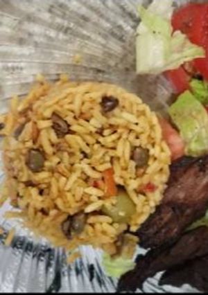 Una foto de Arroz con gandules