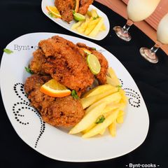 Crispy fried chicken A picture of Crispy fried chicken.