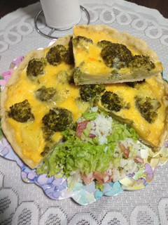 Una foto de Quiche o Tarta de Brócolis.🥦🥦