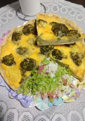 Una foto de Quiche o Tarta de Brócolis.🥦🥦