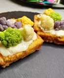 Pan fritto con gorgonzola e cavolfiore🍞🧀🥦