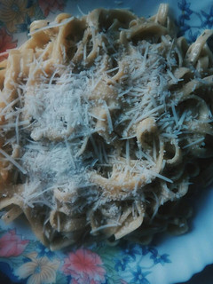 Una foto de Tallarines a la parmesana
