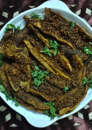 भंरवा करेले राजस्थानी तरीके से (बीना लहसुन प्याज़ के) रेसिपी मुख्य फोटो
