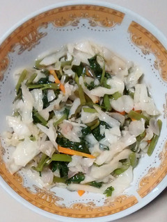 Foto resep Tumis sayur kangkung kol