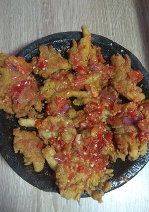 Foto resep Jamur geprek vinov