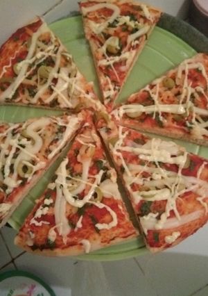 صورة لوصفة 🍕🍕🍕 بيتزا خفيفة روعة