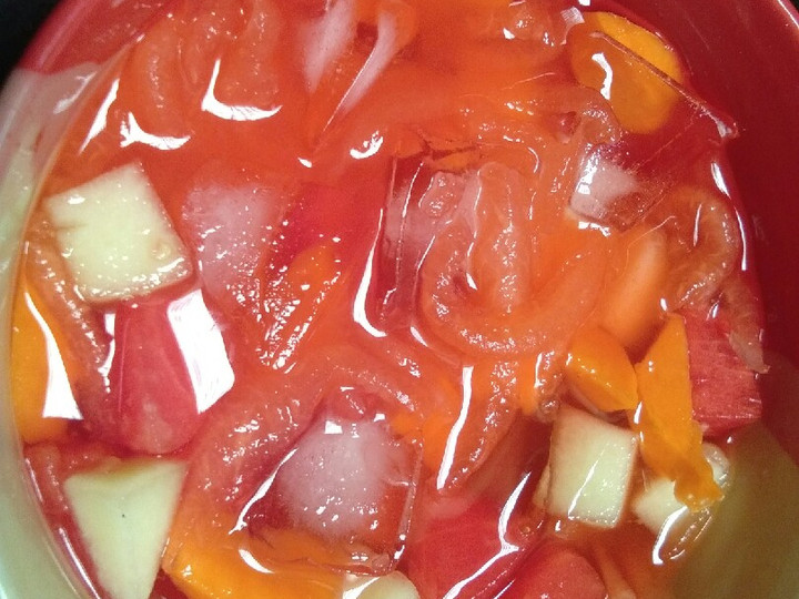 Cara Gampang Membuat Es buah, Enak Banget