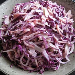 A picture of Red Cabbage & Fennel Coleslaw.
