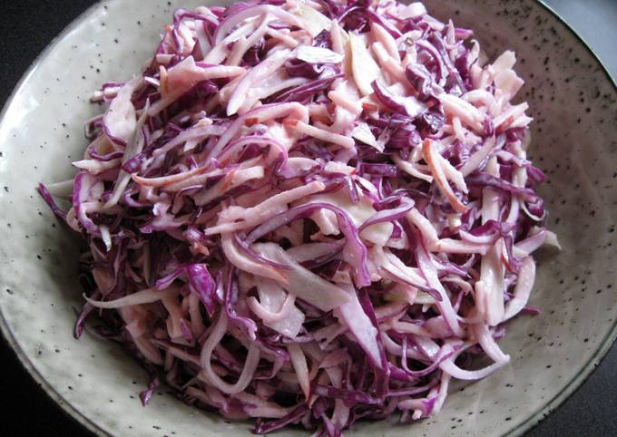 Yummy Food Mexico Food Red Cabbage & Fennel Coleslaw