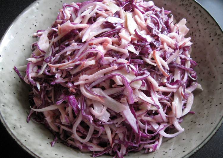 Easiest Way to Prepare Ultimate Red Cabbage &amp; Fennel Coleslaw