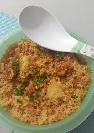 A picture of Prawn Pulao.