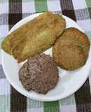 Hamburguesa y milanesas de zucchini y zapallitos (con salvado de avena)