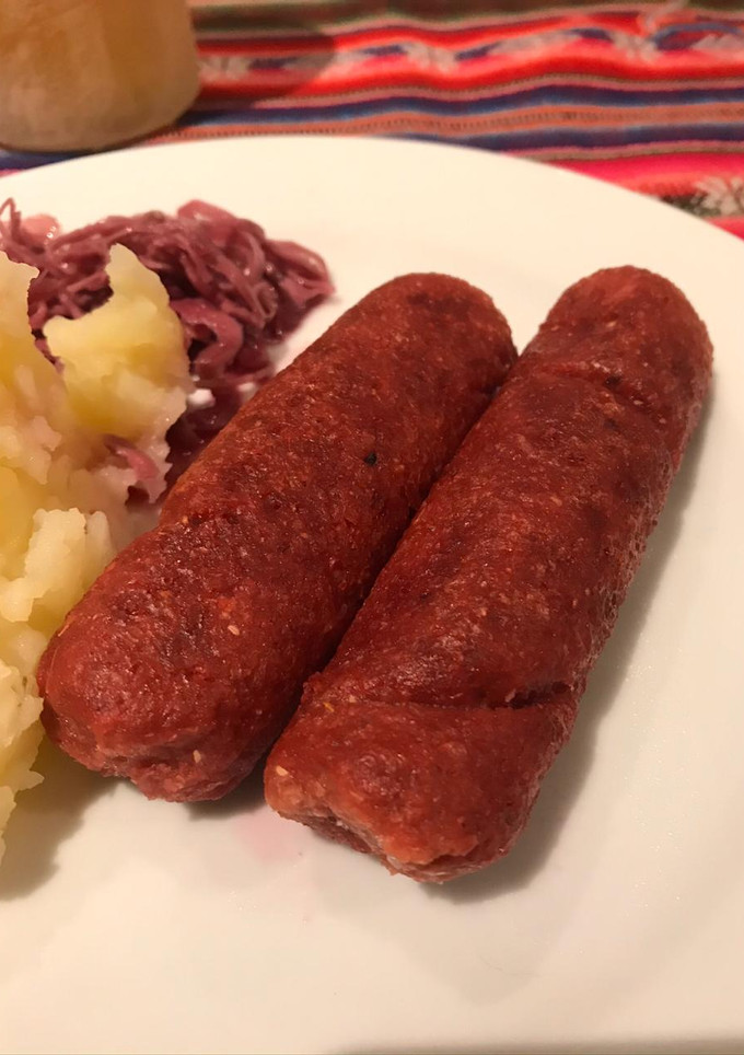 Una foto de Salchichas veganas