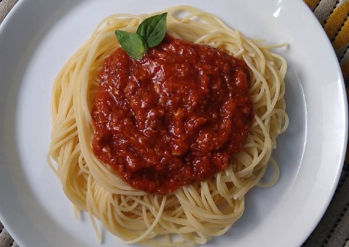 Cara Membuat Spaghetti Bolognese (Homemade Sauce) Bahan Sederhana