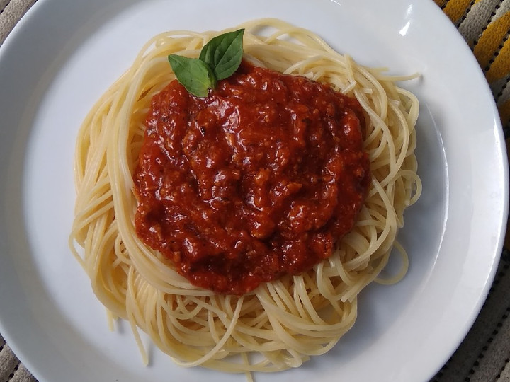 Cara Membuat Spaghetti Bolognese (Homemade Sauce) Bahan Sederhana